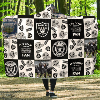 It's Good To Be An Oakland Raiders Fan Hooded Blanket