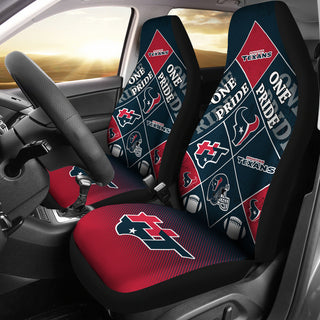 Pride Flag Houston Texans Car Seat Covers