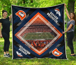 Pro Denver Broncos Stadium Quilt For Fan