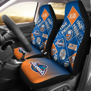 Pride Flag New York Islanders Car Seat Covers