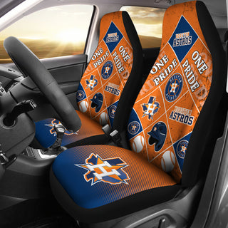 Pride Flag Houston Astros Car Seat Covers