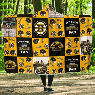 It's Good To Be A Boston Bruins Fan Hooded Blanket