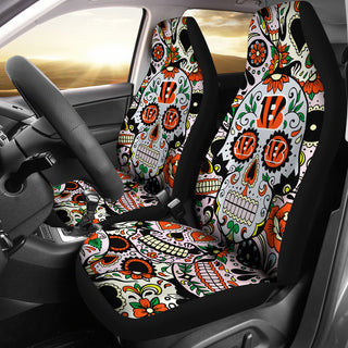 Party Skull Cincinnati Bengals Car Seat Covers