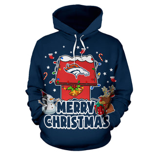 Funny Merry Christmas Denver Broncos Hoodie 2019