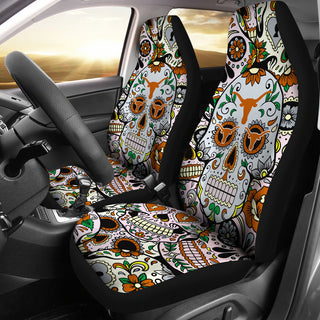 Party Skull Texas Longhorns Car Seat Covers