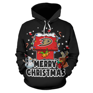 Funny Merry Christmas Anaheim Ducks Hoodie 2019