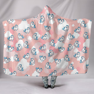 Unicorn Pattern Hooded Blankets