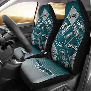 Pride Flag Philadelphia Eagles Car Seat Covers