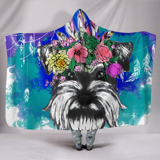 I Know Schnauzer Is Always With Me Hooded Blankets