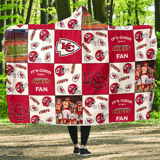 It's Good To Be A Kansas City Chiefs Fan Hooded Blanket