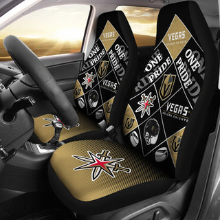 Pride Flag Vegas Golden Knights Car Seat Covers