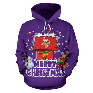 Funny Merry Christmas Minnesota Vikings Hoodie 2019