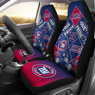 Pride Flag New York Giants Car Seat Covers