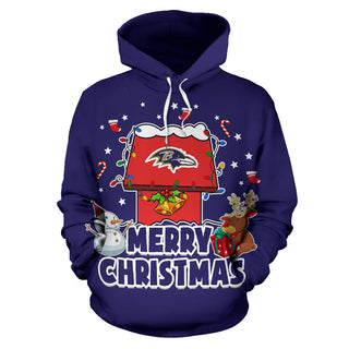Funny Merry Christmas Baltimore Ravens Hoodie 2019