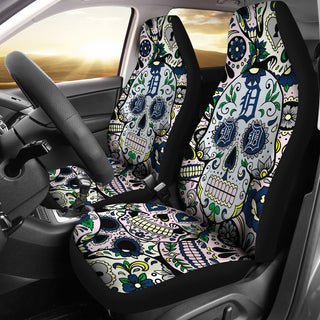 Party Skull Detroit Tigers Car Seat Covers