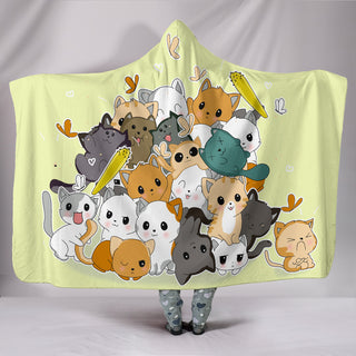 Never Be Enough Cat In My Life Cat Hooded Blankets