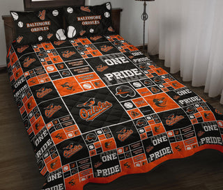 Pride Flag Baltimore Orioles Quilt Bed Sets