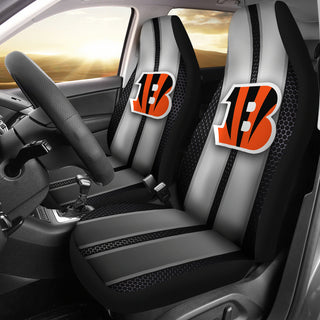 Incredible Line Pattern Cincinnati Bengals Logo Car Seat Covers