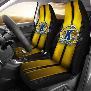 Incredible Line Pattern Kent State Golden Flashes Logo Car Seat Covers