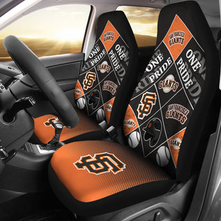 Pride Flag San Francisco Giants Car Seat Covers