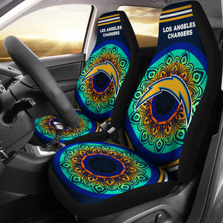 Magical And Vibrant Los Angeles Chargers Car Seat Covers