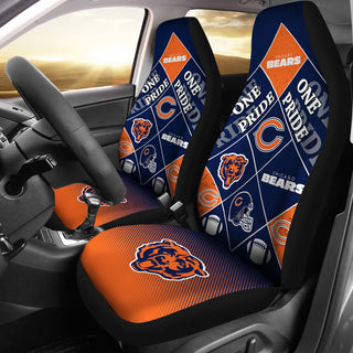 Pride Flag Chicago Bears Car Seat Covers