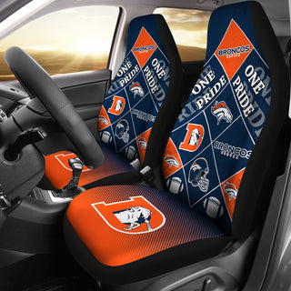 Pride Flag Denver Broncos Car Seat Covers