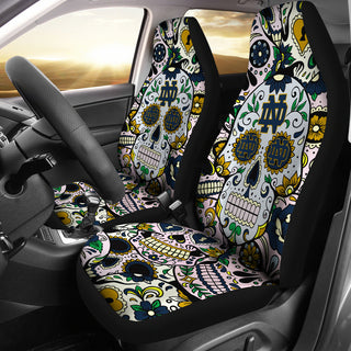 Party Skull Notre Dame Fighting Irish Car Seat Covers