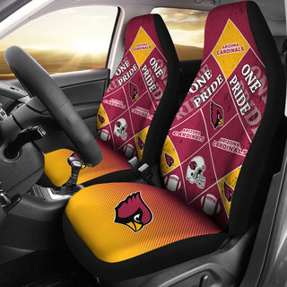 Pride Flag Arizona Cardinals Car Seat Covers