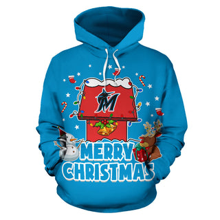 Funny Merry Christmas Miami Marlins Hoodie 2019