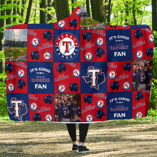 It's Good To Be A Texas Rangers Fan Hooded Blanket