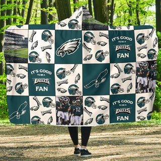 It's Good To Be A Philadelphia Eagles Fan Hooded Blanket