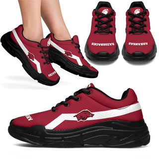 Edition Chunky Sneakers With Line Arkansas Razorbacks Shoes