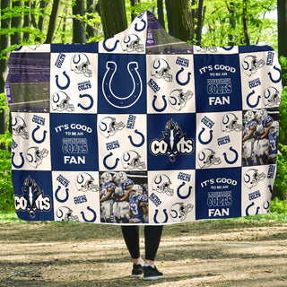 It's Good To Be An Indianapolis Colts Fan Hooded Blanket