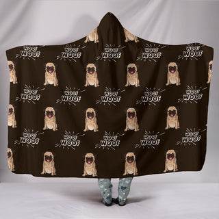 Pug Hooded Blankets