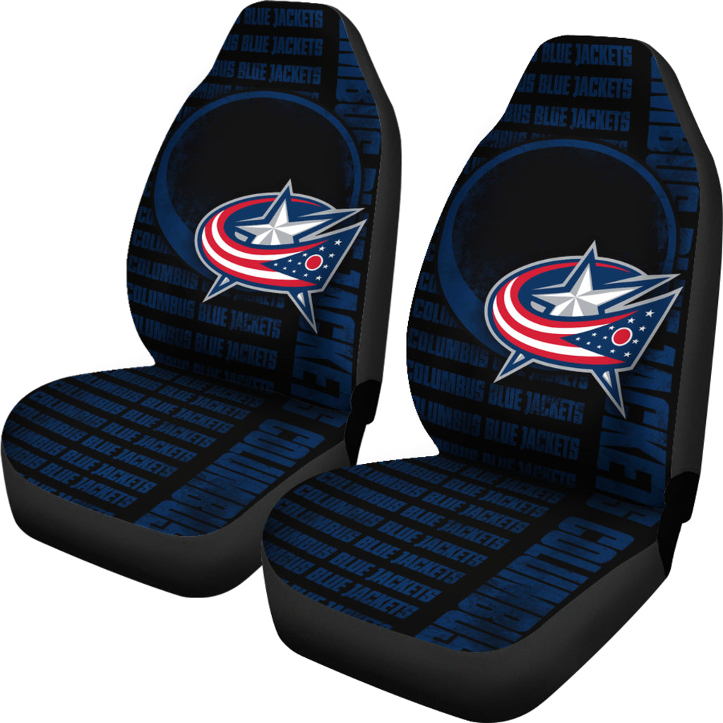 The Victory Columbus Blue Jackets Car Seat Covers