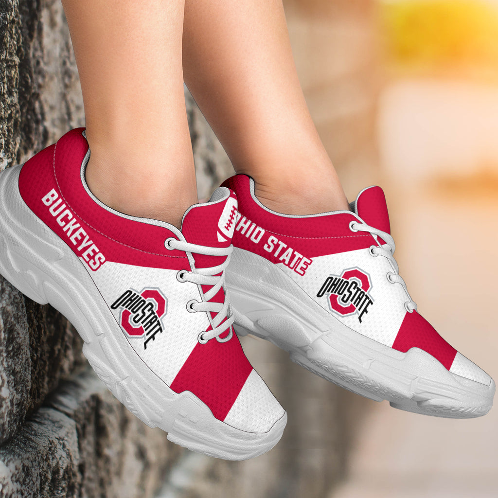 Pro Shop Logo Ohio State Buckeyes Chunky Sneakers – Best Funny Store