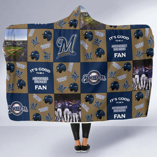 It's Good To Be A Milwaukee Brewers Fan Hooded Blanket