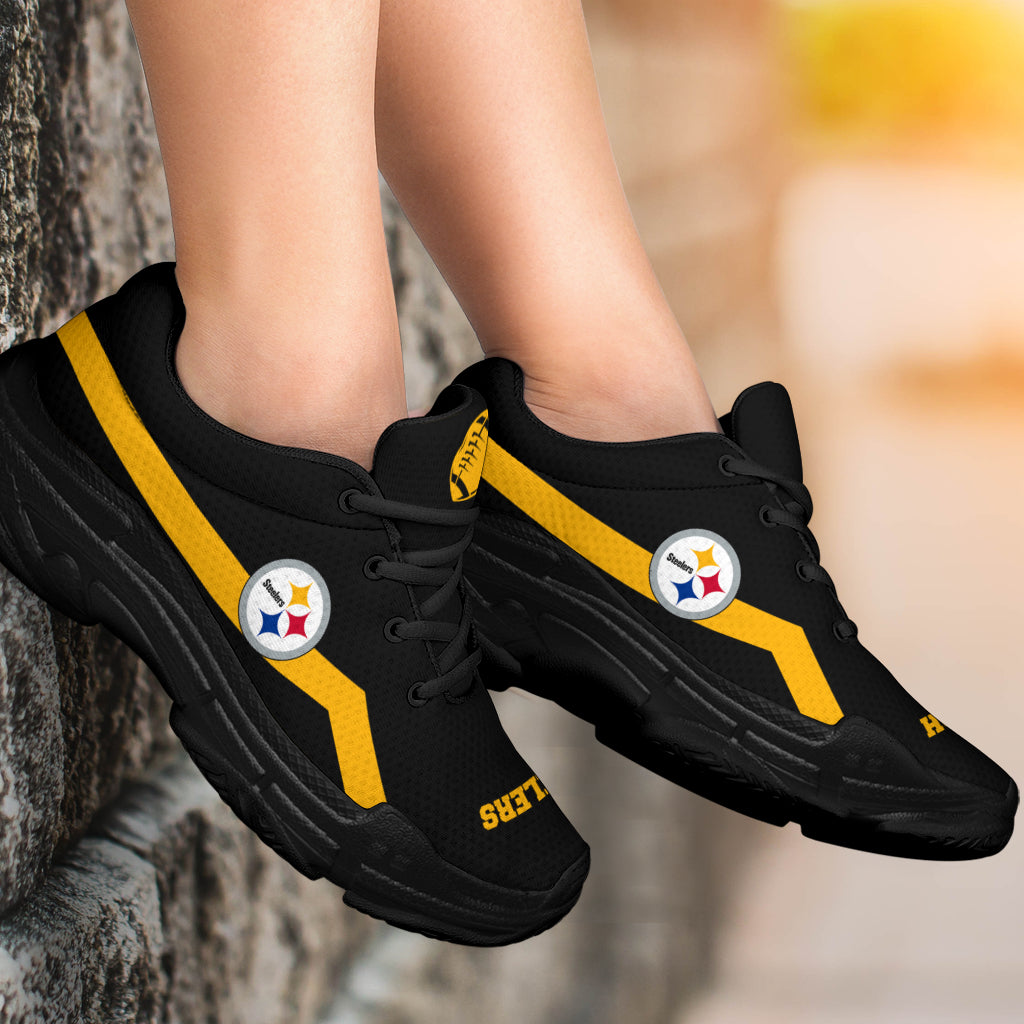 Edition Chunky Sneakers With Line Pittsburgh Steelers Shoes – Best