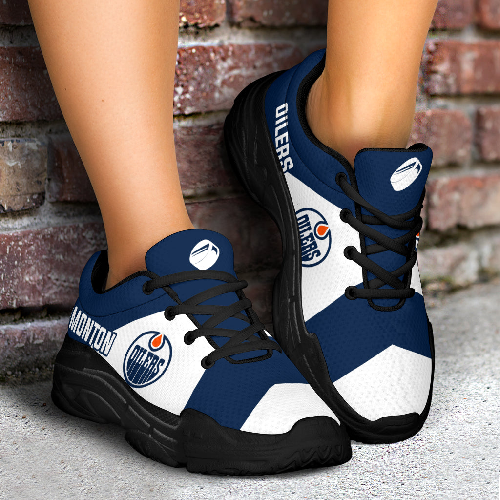 Pro Shop Logo Edmonton Oilers Chunky Sneakers – Best Funny Store
