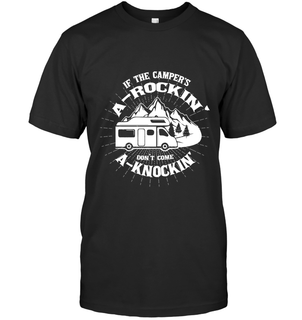 If The Camper's A Rockin' Tshirt As Camping Gift