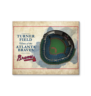 3D Graphics Atlanta Braves Stadium Canvas