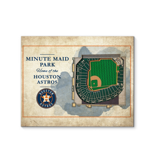 3D Graphics Houston Astros Stadium Canvas