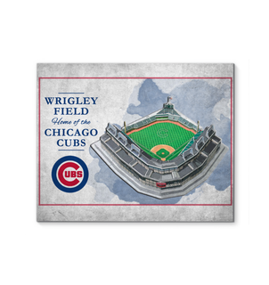 3D Graphics Chicago Cubs Stadium Canvas