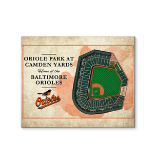 3D Graphics Baltimore Orioles Stadium Canvas