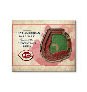 3D Graphics Cincinnati Reds Stadium Canvas