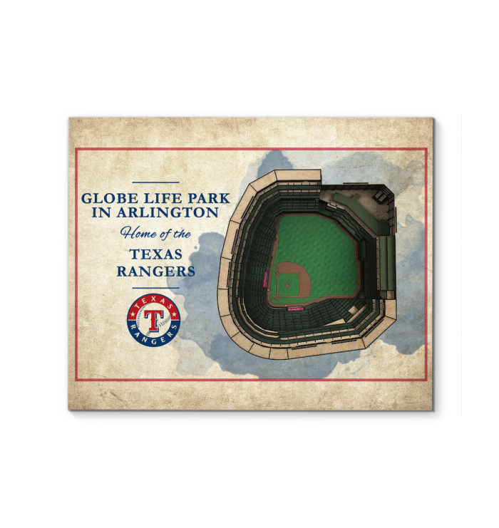 3D Graphics Texas Rangers Stadium Canvas – Best Funny Store