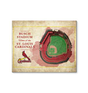 3D Graphics St. Louis Cardinals Stadium Canvas