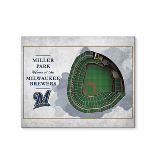 3D Graphics Milwaukee Brewers Stadium Canvas