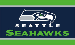 Big Seattle Seahawks Club Logo Sports  Flags
